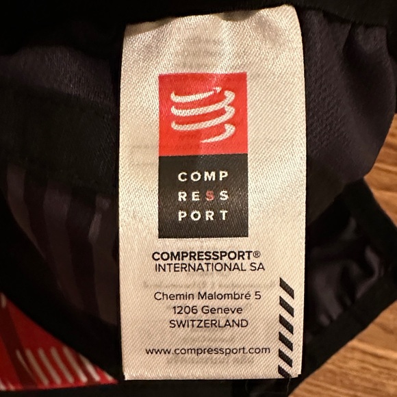Compressport Pro Racing Hat Black Grey Stripe Lightweight Trail Run Triathlon OS - Picture 6 of 9